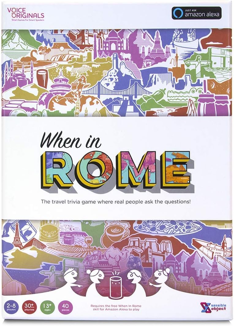 1X VOICE ORIGINALS | WHEN IN ROME TRAVEL TRIVIA GAME POWERED BY ALEXA (LIMITED EDITION)