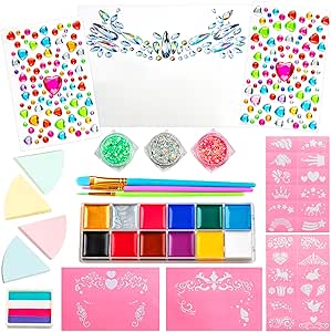 1X GIRLZONE UNICORN AND JEWELS FACE PAINTING KIT